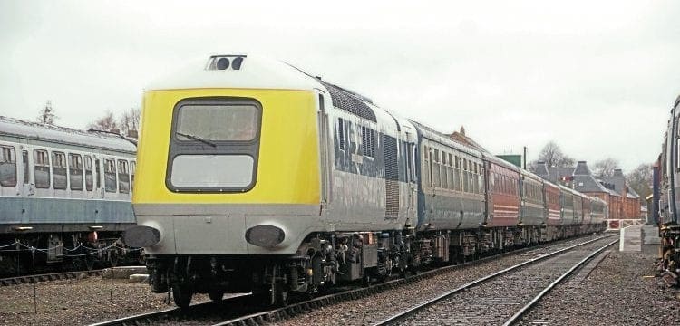 Prototype HST power car works to North Pole