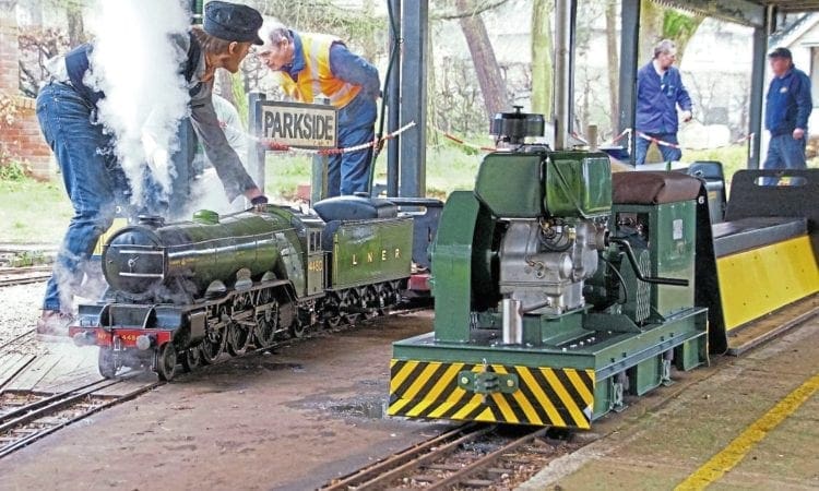 Contrasting locos debut  at Norwich club track