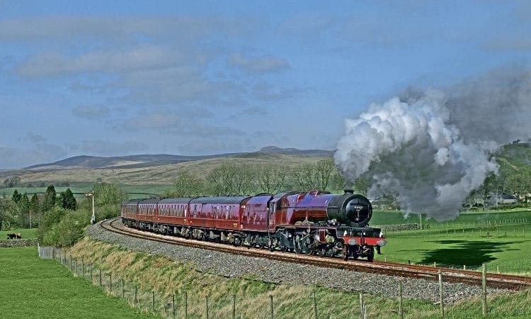 ‘Lizzie’ returns to main line following Carnforth boiler repairs