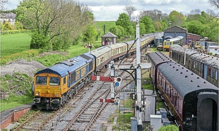 UK Railtours ventures through Butterley