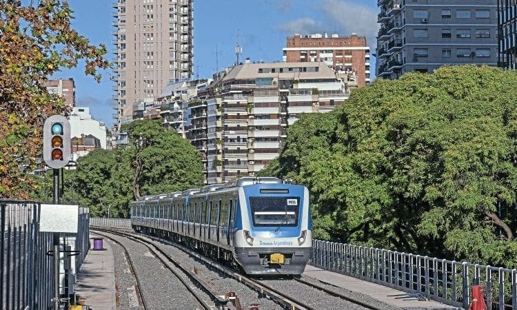 Train station Buenos Aires Midland railway, operated one meter