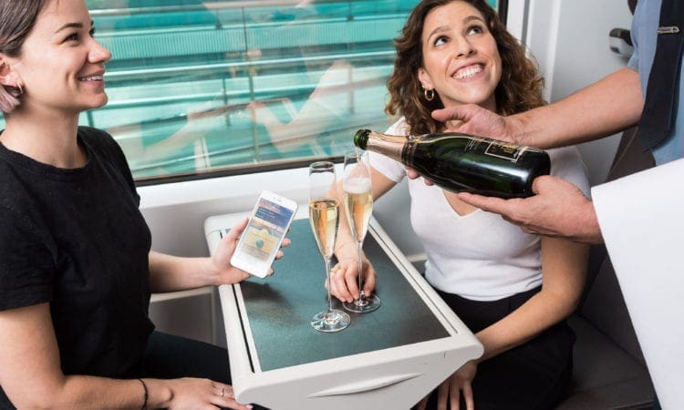 Eurostar launches ‘Press For Champagne’ button