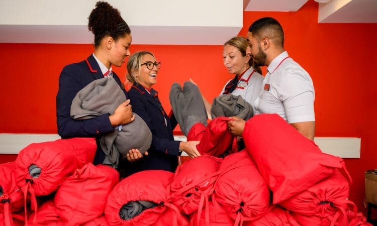 Virgin Trains staff donate uniforms to help the homeless