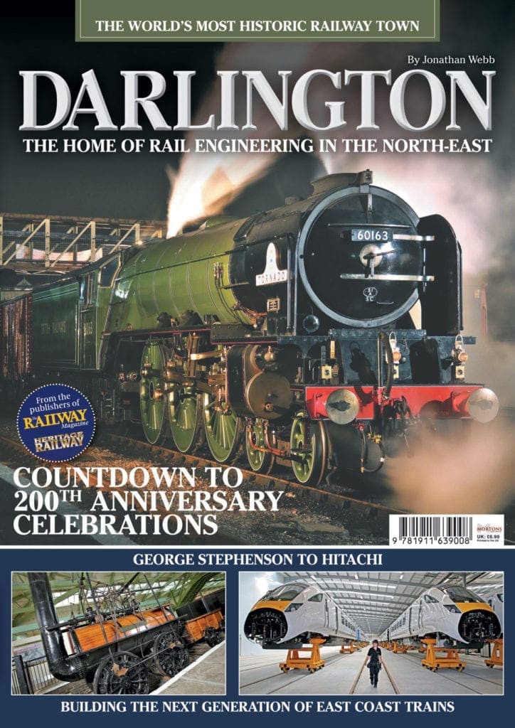 The cover of Darlington, the brand new bookazine on how 60163 Tornado put the town back on the locomotive map.