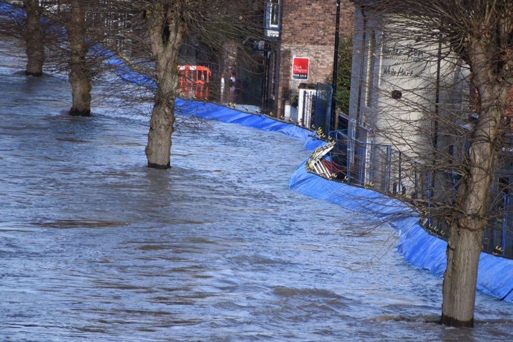 Flooding in River Severn, Shrewsbury