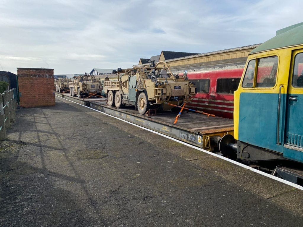 The Mid-Norfolk Railway welcomed the return of military freight traffic last week to its Wymondham to Dereham heritage line.