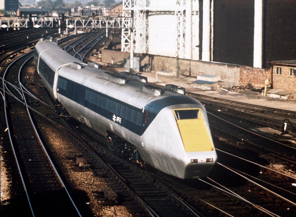 Image of an APT at St. Pancras station.