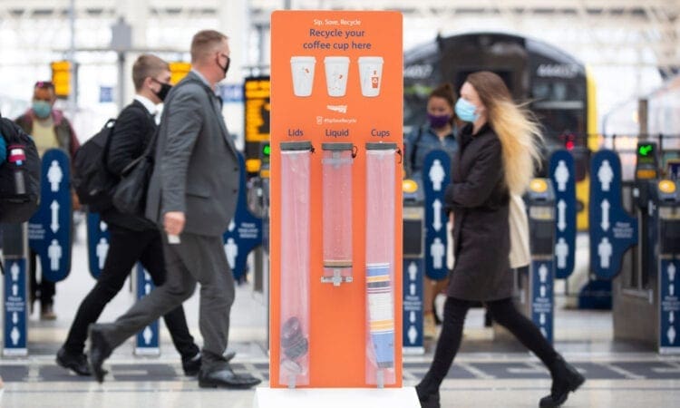 Network Rail introduces coffee cup recycling at stations