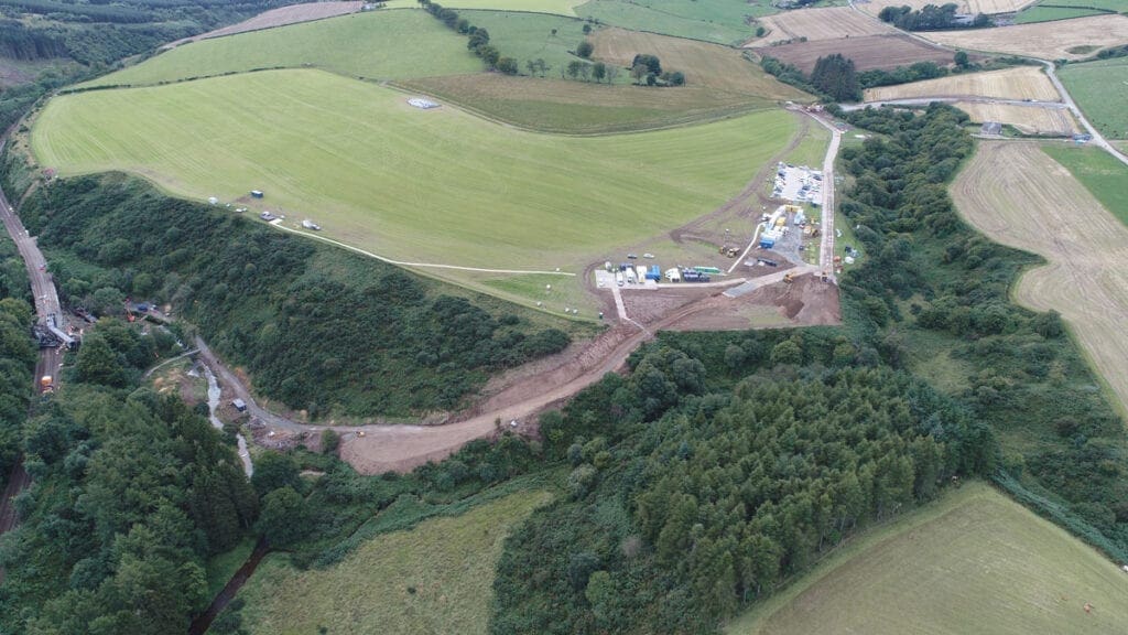 Stonehaven derailment scene. Photo: Network Rail