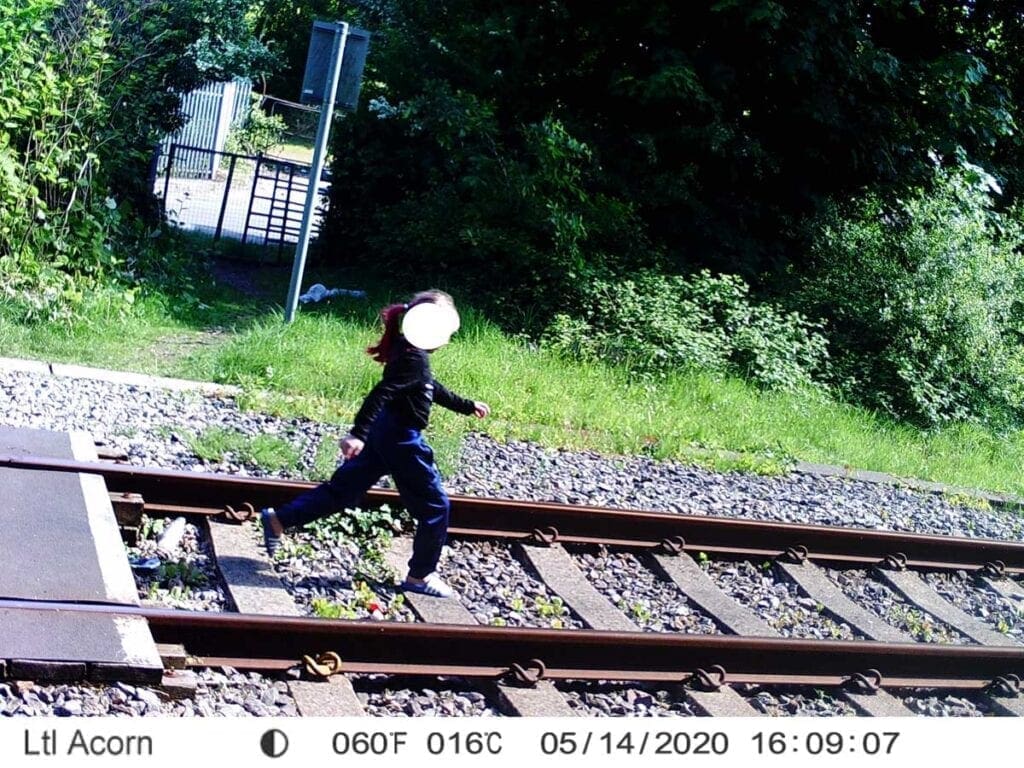 Stark warning as images reveal people posing for photos on rail lines