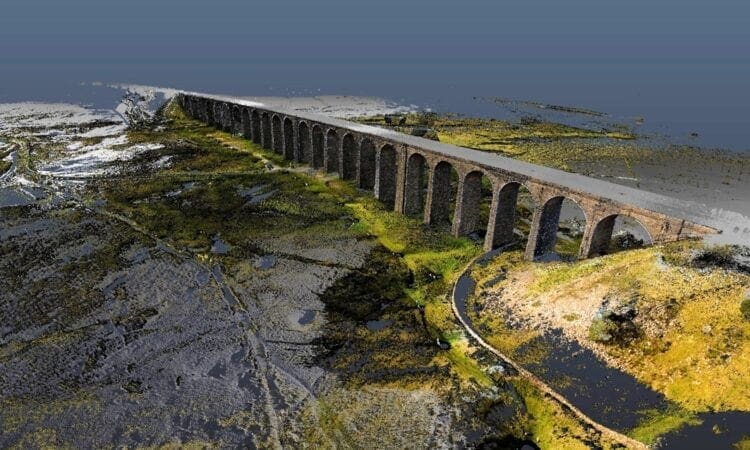 Laser and drone technology recreates Ribblehead viaduct