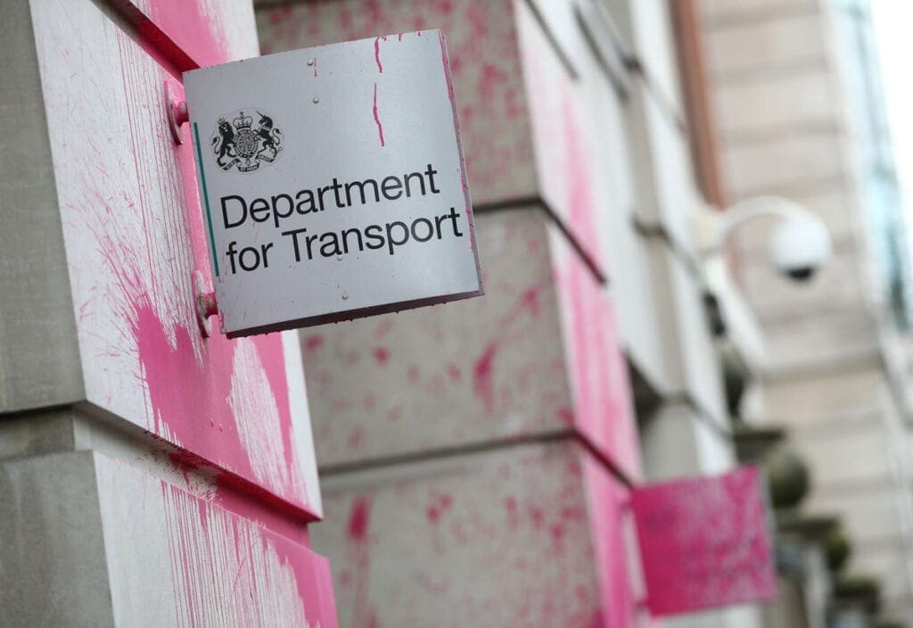 Anti-HS2 protesters vandalise Department for Transport offices