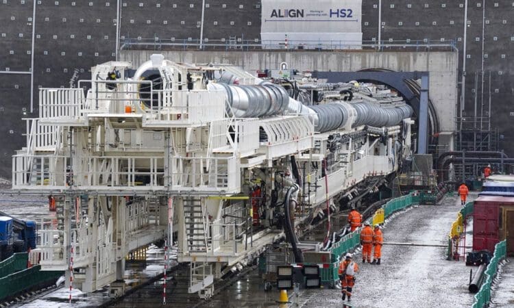 HS2 tunneling machine completes first mile under the Chilterns