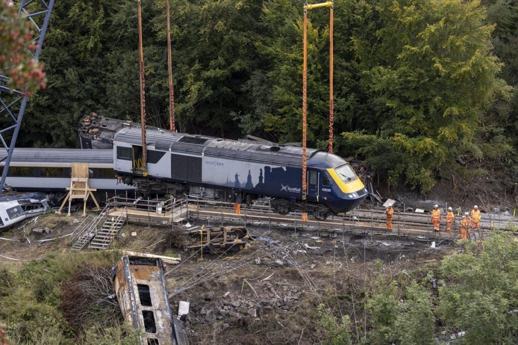 ScotRail train derailed in 2020