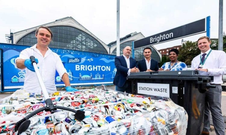 Rail operator unveils new recycling initiative to make Brighton Britain’s greenest train station