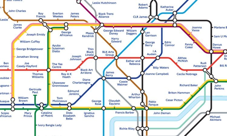 TfL launch Britain’s first ever Black History Tube map in collaboration with Black Cultural Archives
