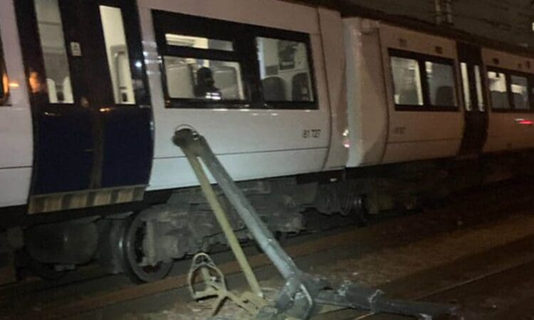 Train passengers stranded for hours due to damaged electric wires