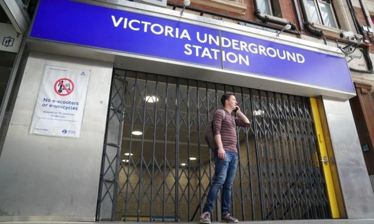 Majority of Tube line services suspended due to worker strikes