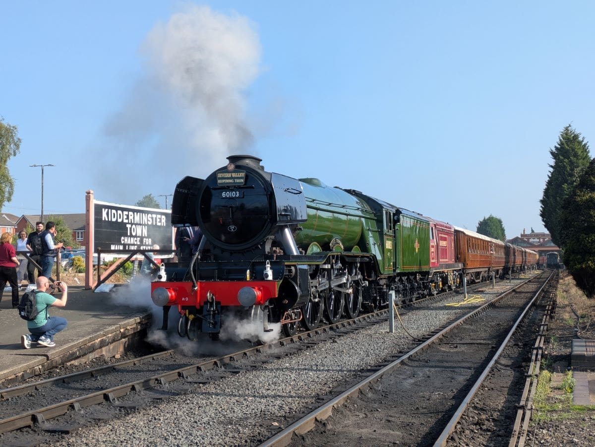 Flying Scotsman reunites the Severn Valley!