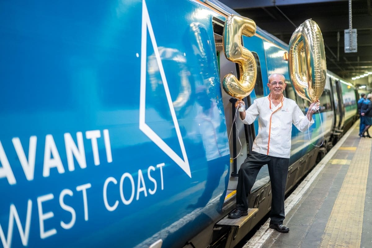 Train chef celebrates 50 years of working on the railway