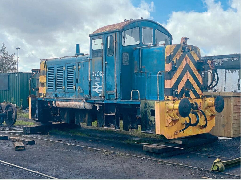 A Loco that has never worked since being sold for preservation is 07013 but Work has started on it at the East Lancashire railway to return it to traffic. Photo: Jonny Stevenson