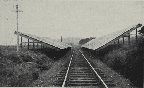 Snow blower on an exposed section of line between Helmsdale and Georgemas Junction, on the borders of Sutherland and Caithness.