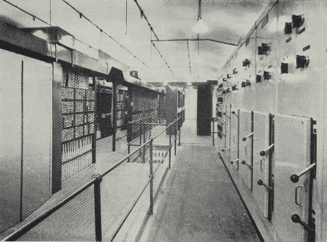 The relay room of the new signalbox