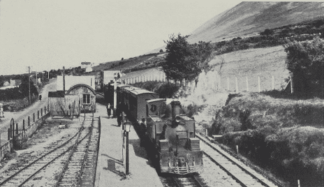 Castlegregory Junction station
Castlegregory–Tralee through coach is being backed on to a Dingle–Tralee train by the locomotive in the foreground
W. A. Camwell