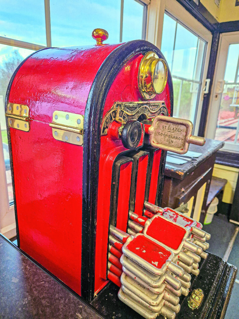 The tokens issued by Goonbarrow signalbox are now history. 