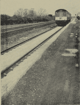 British Railways trials experimental paved track at Radcliffe-on- &hellip;