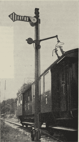 Train about to run past signal at danger