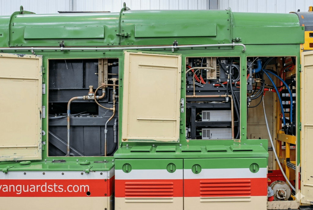 The hydrogen cell unit inside H3802. JOHN TITLOW