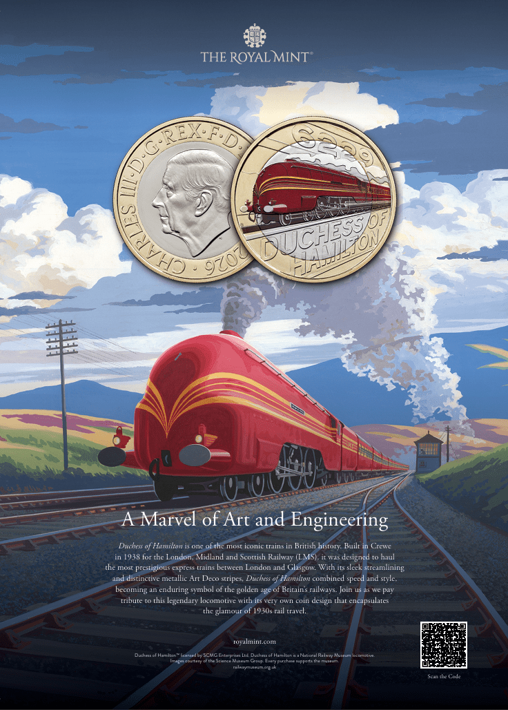 Celebrate an iconic locomotive with the new coin from the Royal M &hellip;