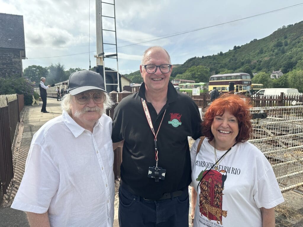 Sir Karl Jenkins, with volunteer Richard Hines and Lady Carol Jenkins, officially closed the popular event.