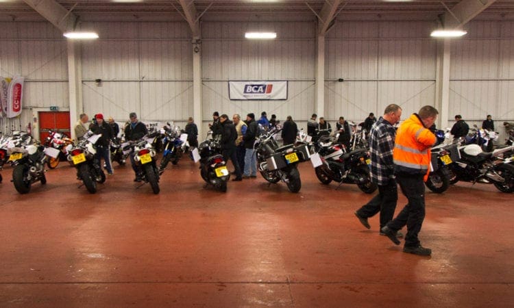 What happens at a bike auction?