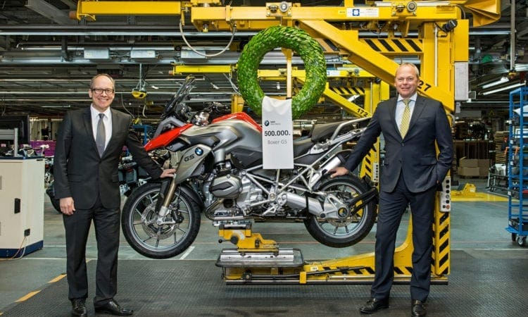 BMW celebrates building 500,000th Boxer-powered GS motorcycle
