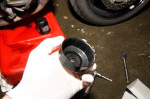 motorcycle oil change