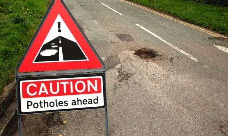 Compensation for pothole damage claims up 750%