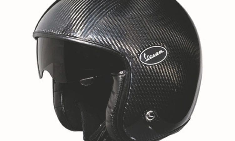 New carbon fibre open-face helmets from Vespa