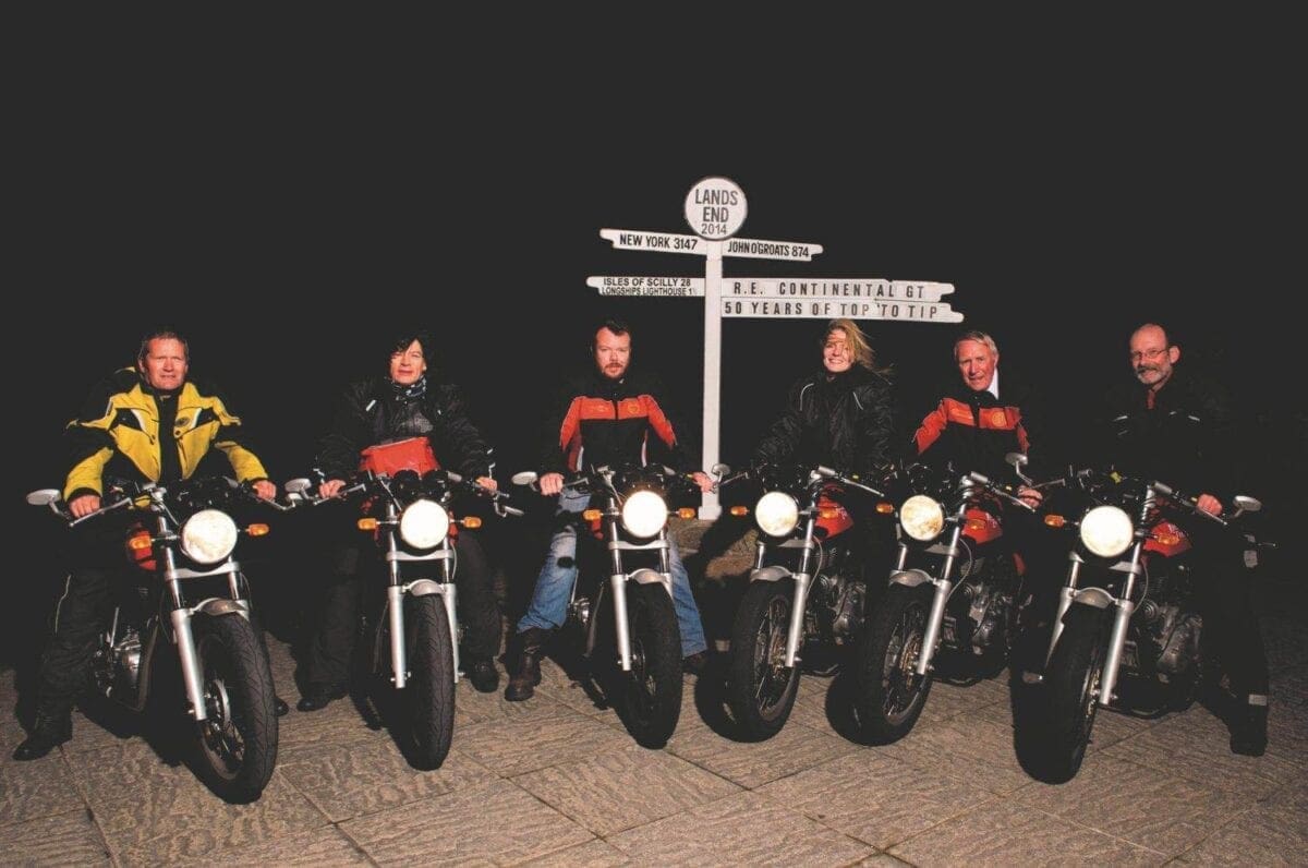 The riders at Lands End
