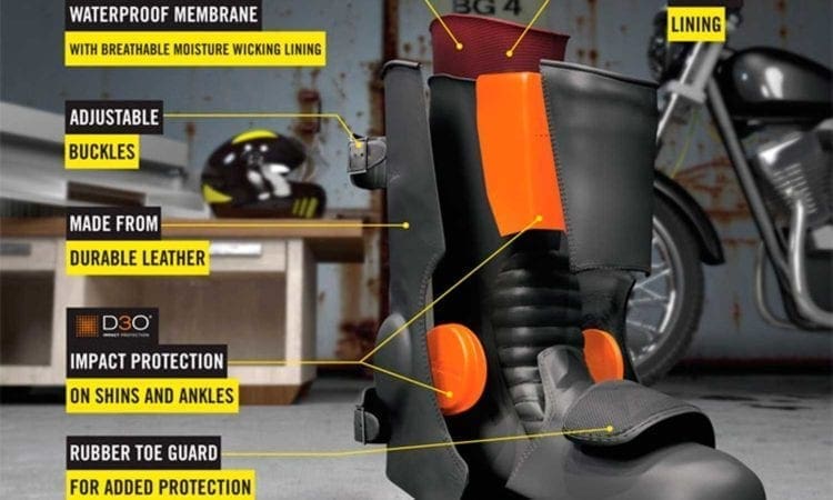 Inside the Dr. Martens motorcycle boots