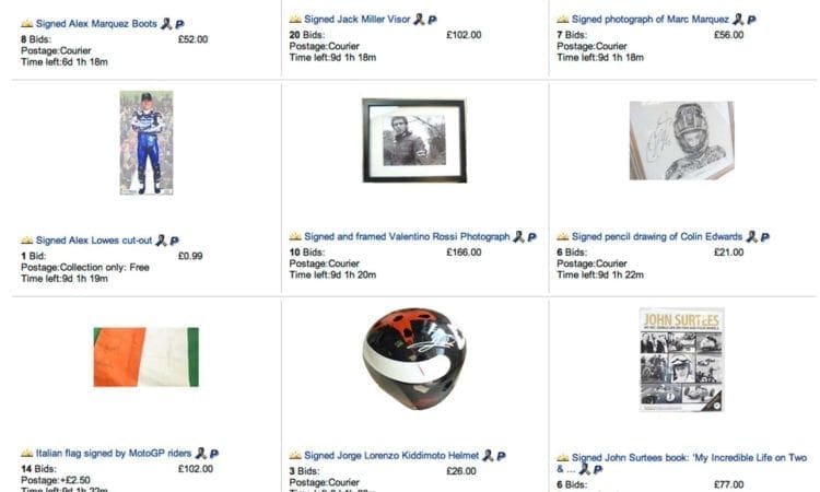 Biggest online motorcycle memorabilia auction launched by Riders for Health