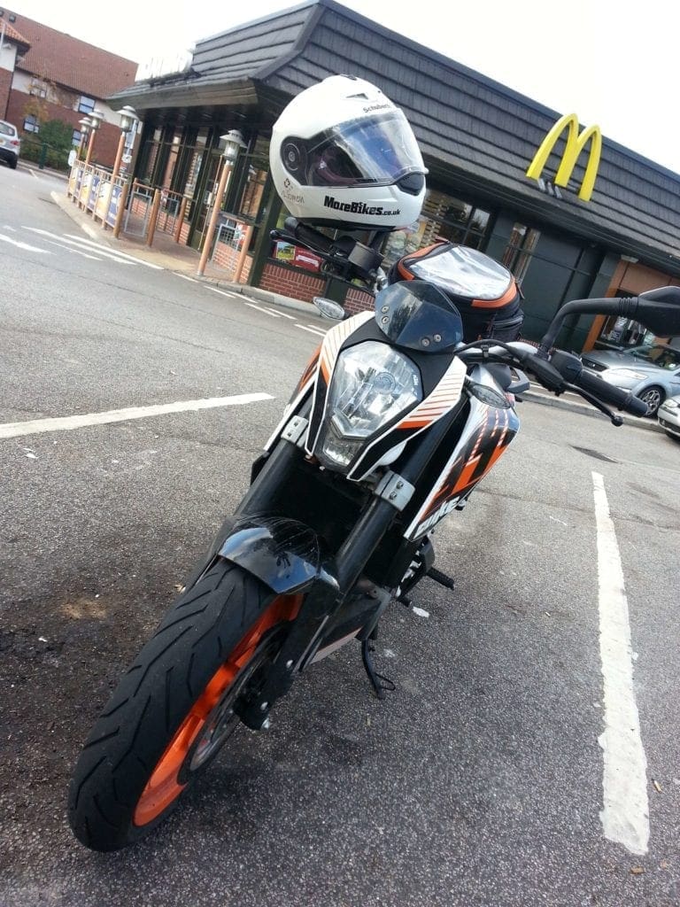 Bike outside McDonalds