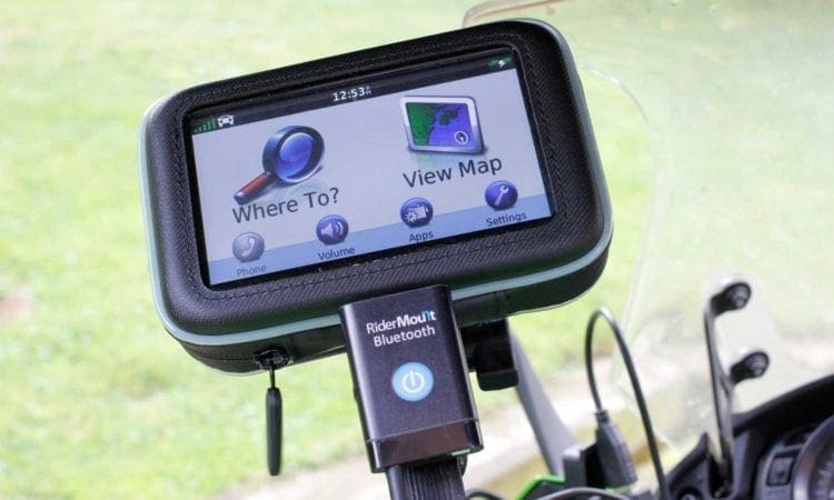 Bluetooth RiderMount GPS Audio review