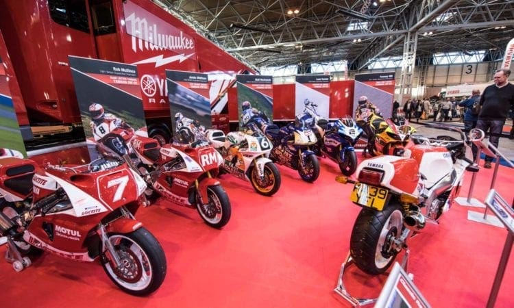 See the Historic race bikes alongside the new Yamaha R1 and R1M