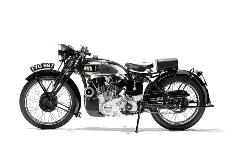 Scrapped Vincent HRD now up for sale