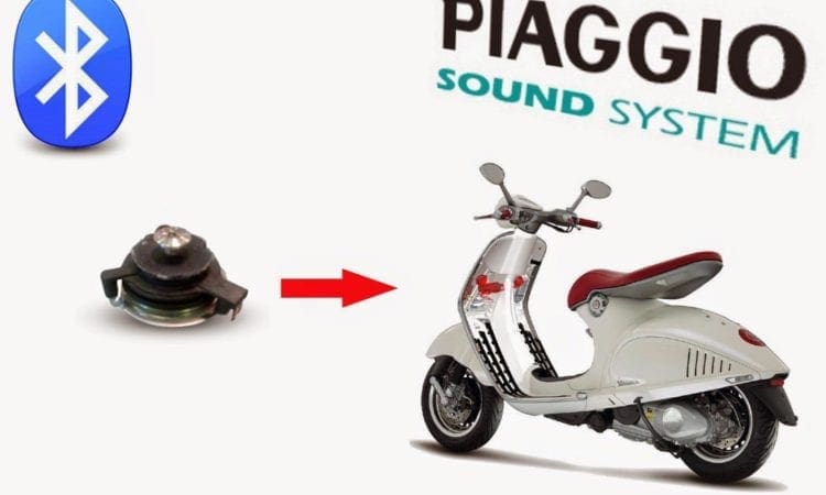 New Piaggio system turns a scooter into a loudspeaker!