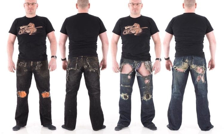 The motorcycle jeans destruction test