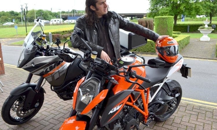 Ross Noble is ‘Freewheeling’ on a KTM in series two