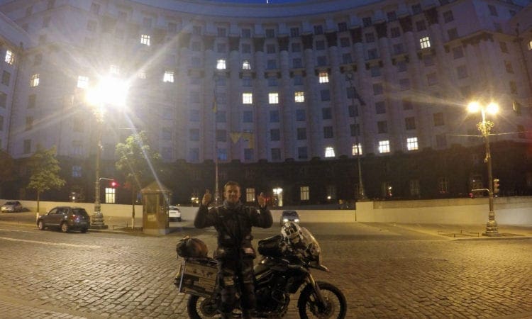Our Rhys rides into Kiev – Capital city number 34